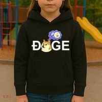 Funny Doge Meme Dogecoin Currency Kids Hoodie thumb 3