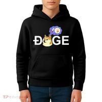 Funny Doge Meme Dogecoin Currency Kids Hoodie thumb 4