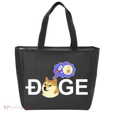 Funny Doge Meme Dogecoin Currency Tote Bag