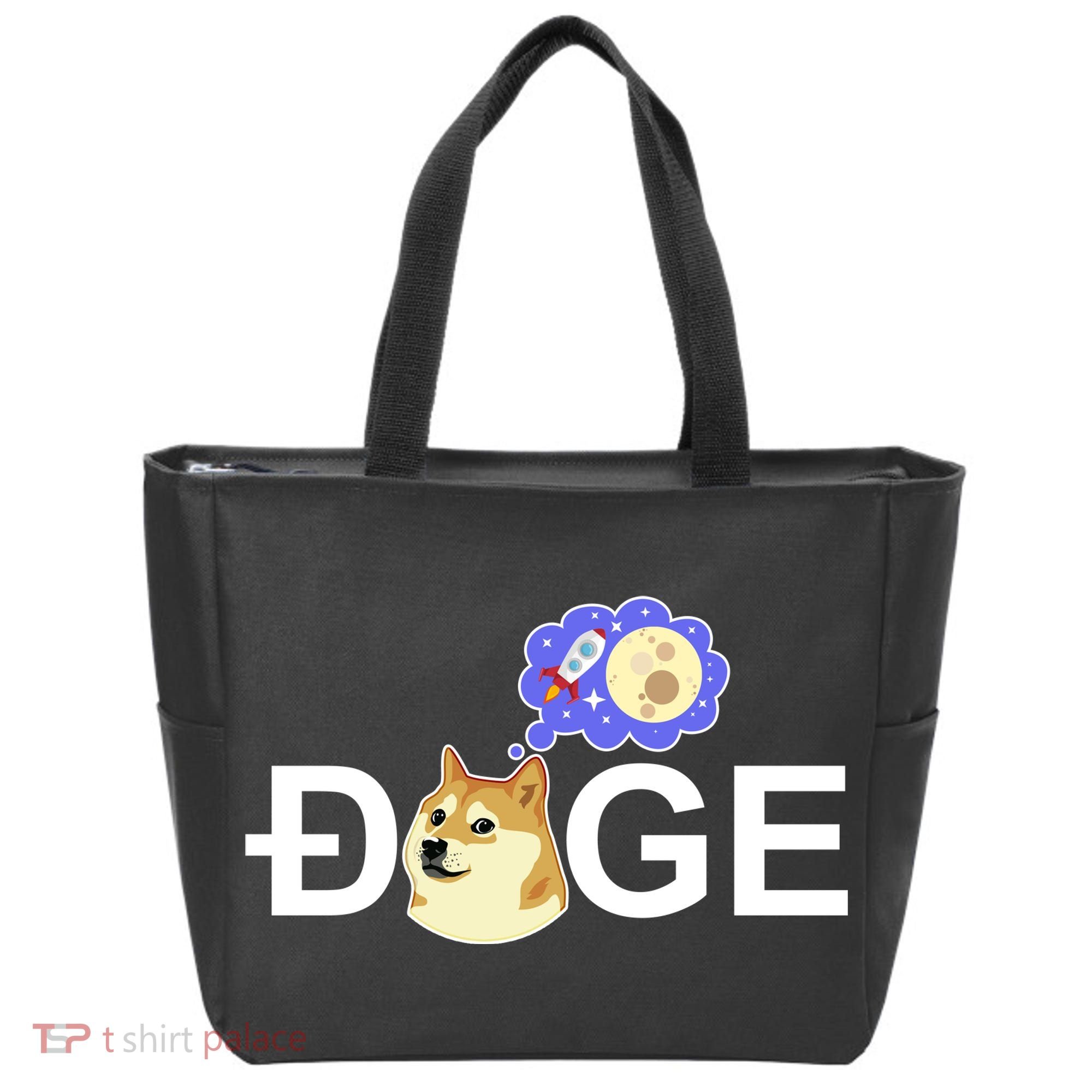 Funny Doge Meme Dogecoin Currency Tote Bag