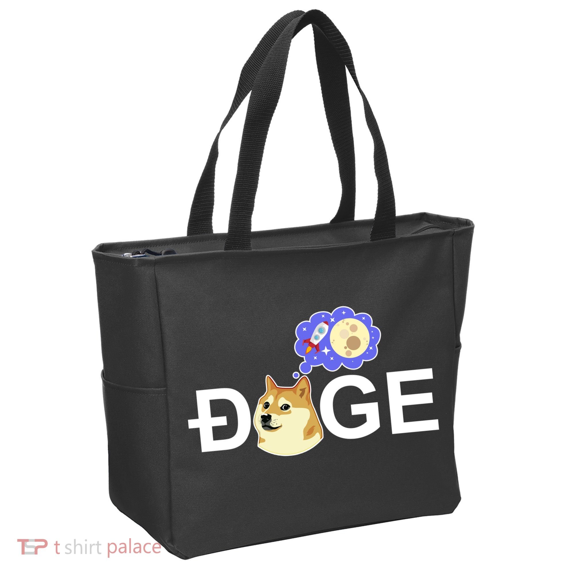 Funny Doge Meme Dogecoin Currency Tote Bag