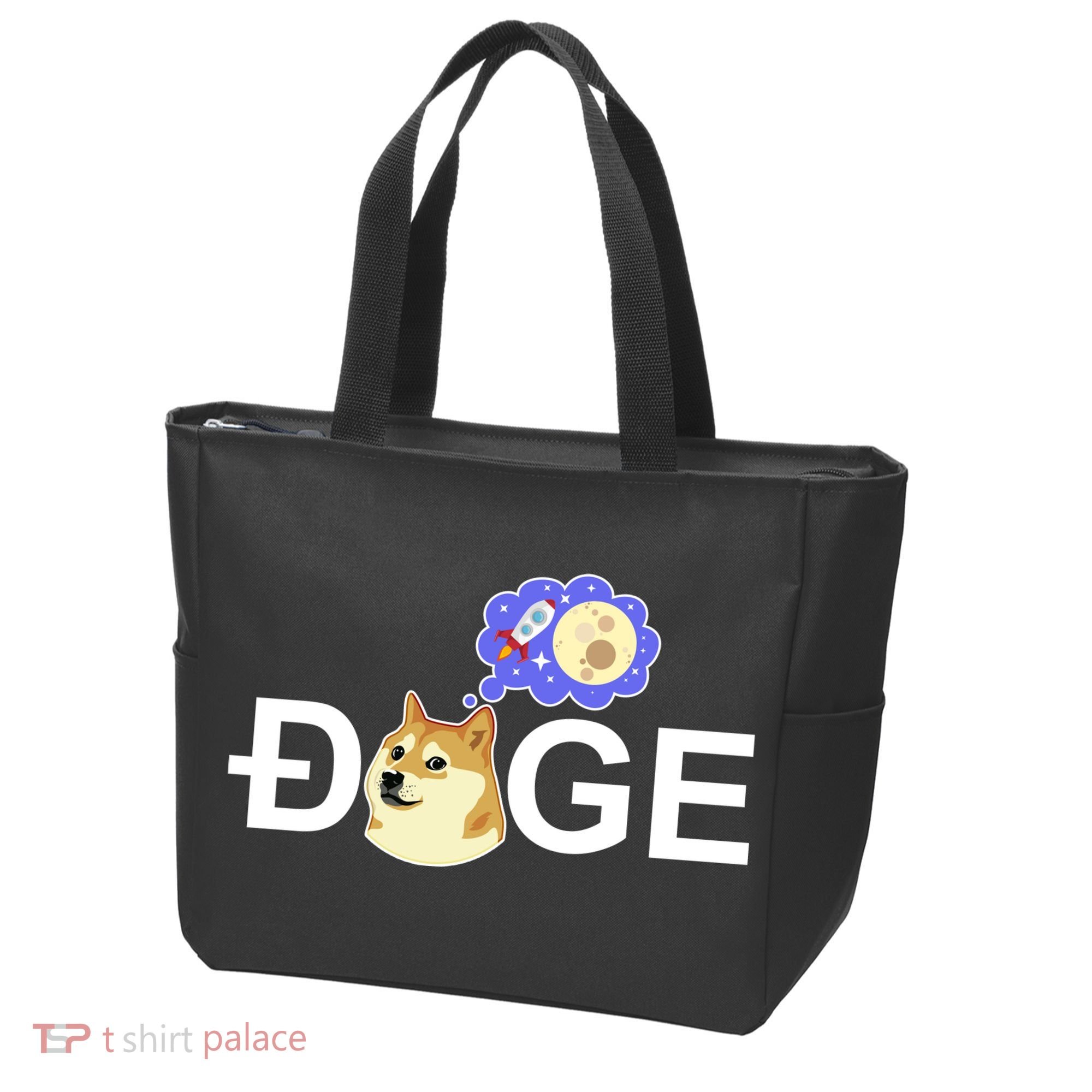 Funny Doge Meme Dogecoin Currency Tote Bag