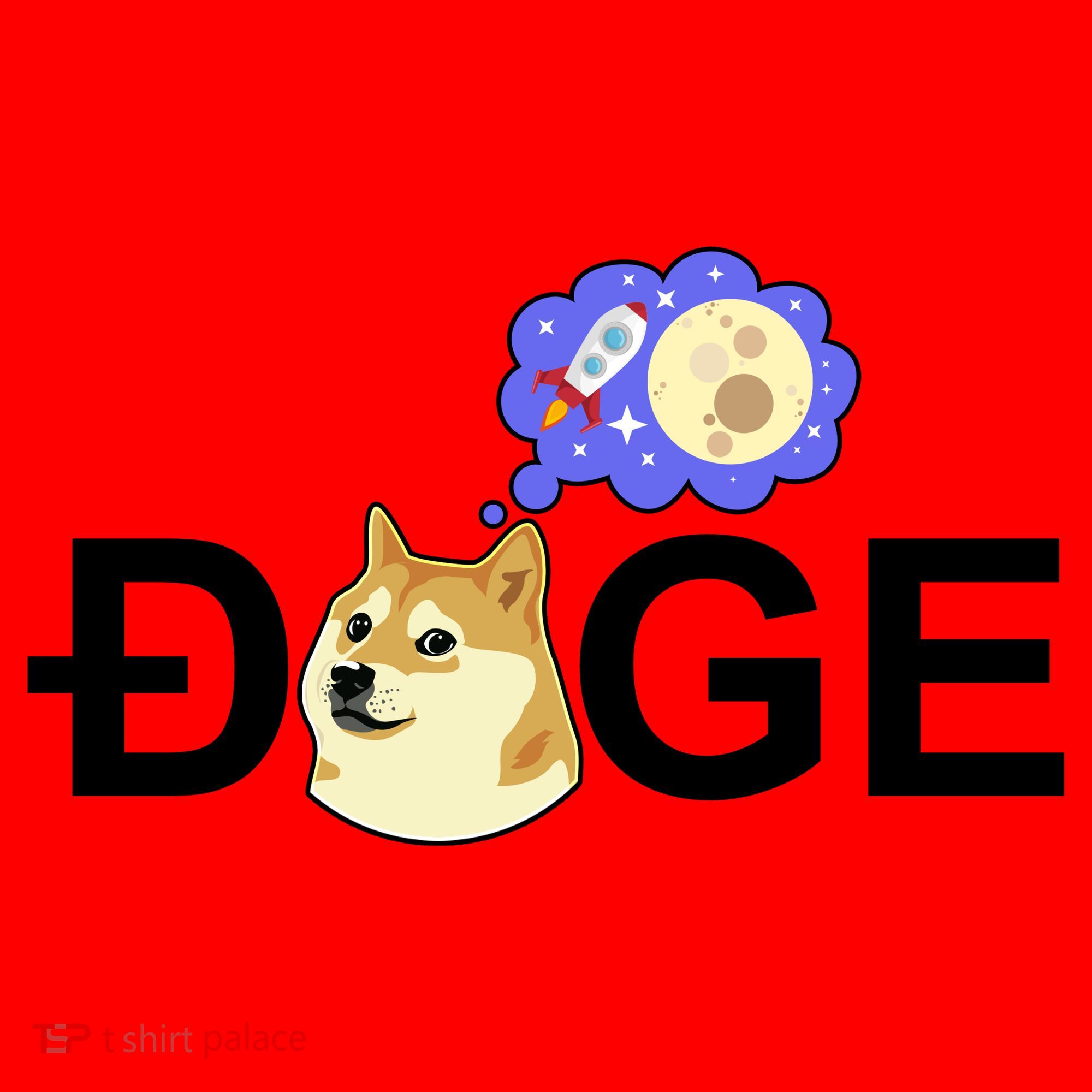 Funny Doge Meme Dogecoin Currency Santa Hat