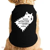 Funny Doge Such Winter Much Soon Doggie Tank thumb 0