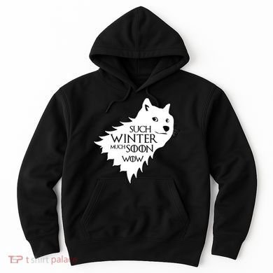 Funny Doge Such Winter Much Soon Hoodie