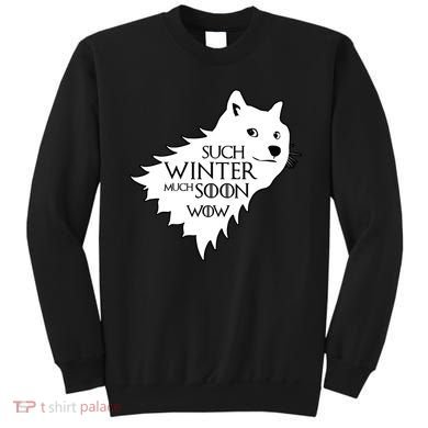 Funny Doge Such Winter Much Soon Sweatshirt