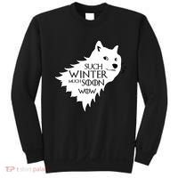 Funny Doge Such Winter Much Soon Sweatshirt thumb 0