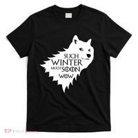 Funny Doge Such Winter Much Soon T-Shirt thumb 0