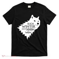Funny Doge Such Winter Much Soon T-Shirt thumb 0