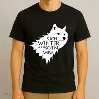 Funny Doge Such Winter Much Soon T-Shirt thumb 3