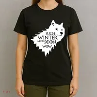Funny Doge Such Winter Much Soon T-Shirt thumb 4