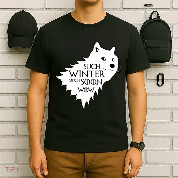 Funny Doge Such Winter Much Soon T-Shirt