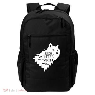 Funny Doge Such Winter Much Soon Backpack