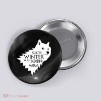 Funny Doge Such Winter Much Soon Button thumb 0