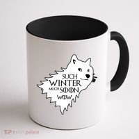 Funny Doge Such Winter Much Soon Coffee Mug thumb 1