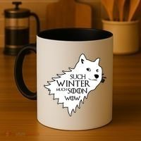 Funny Doge Such Winter Much Soon Coffee Mug thumb 4