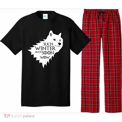 Funny Doge Such Winter Much Soon Pajama Set