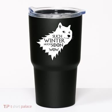 Funny Doge Such Winter Much Soon Tumbler