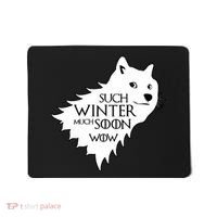 Funny Doge Such Winter Much Soon Mousepad thumb 0