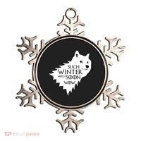 Funny Doge Such Winter Much Soon Ornament thumb 0