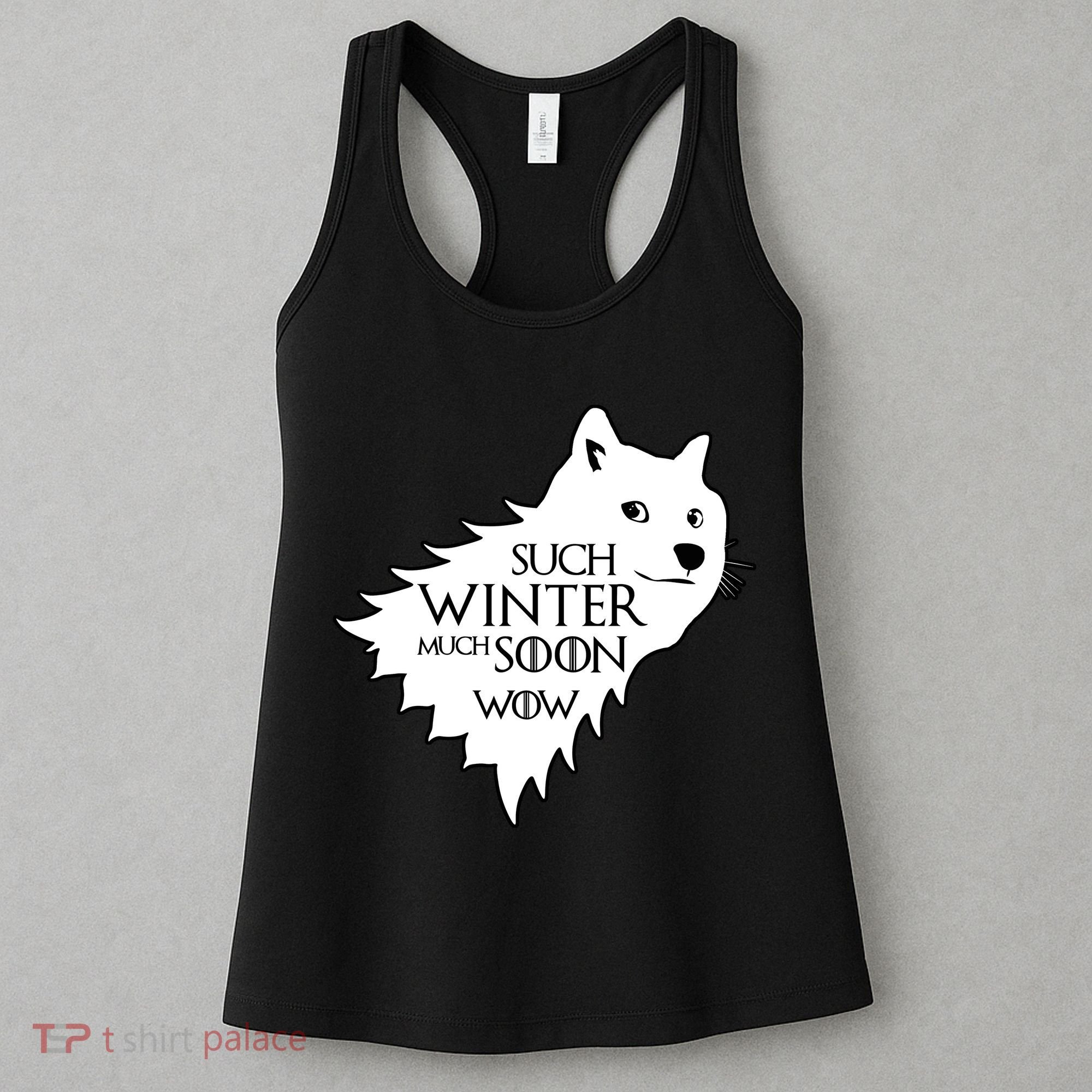 Funny Doge Such Winter Much Soon Women's Tank Top
