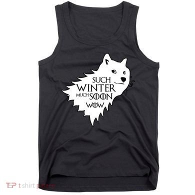Funny Doge Such Winter Much Soon Tank Top