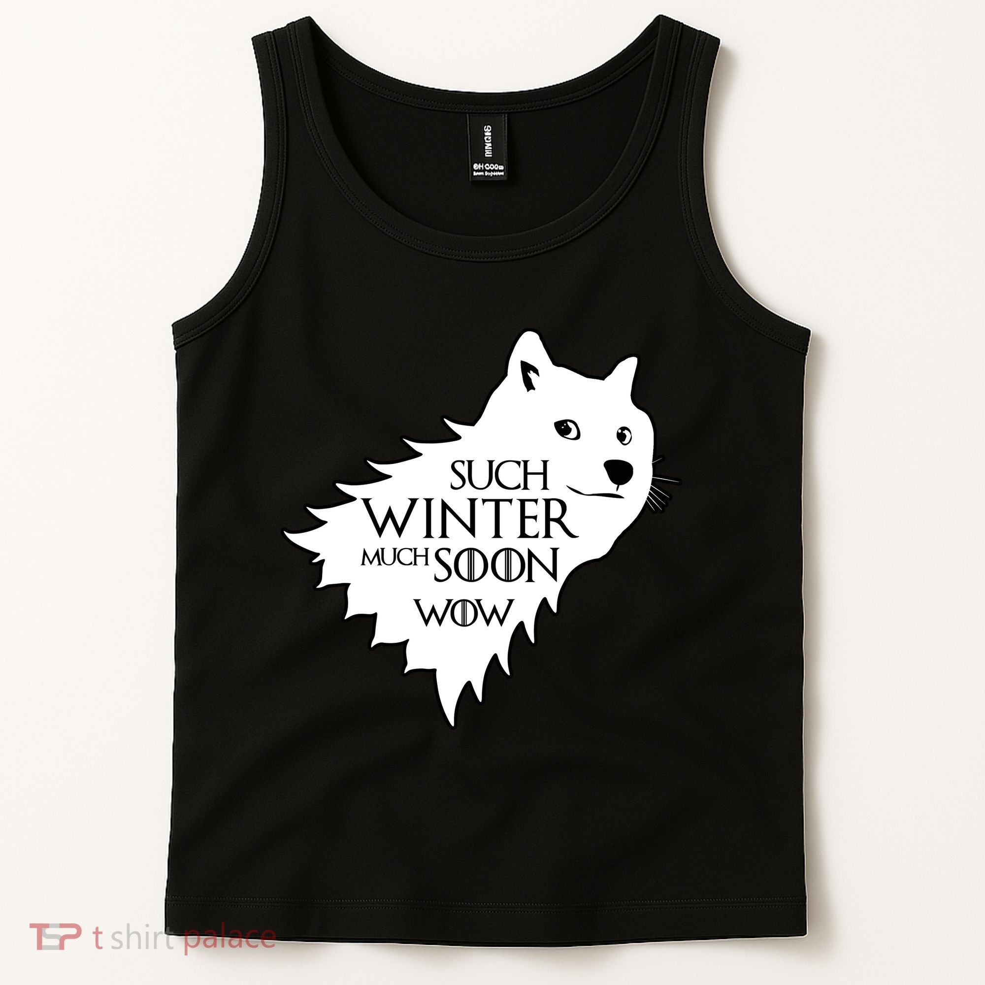 Funny Doge Such Winter Much Soon Tank Top