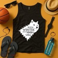 Funny Doge Such Winter Much Soon Tank Top thumb 4