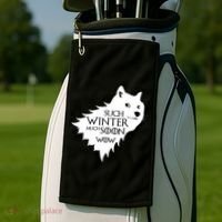 Funny Doge Such Winter Much Soon Golf Towel thumb 2