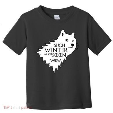 Funny Doge Such Winter Much Soon Toddler T-Shirt