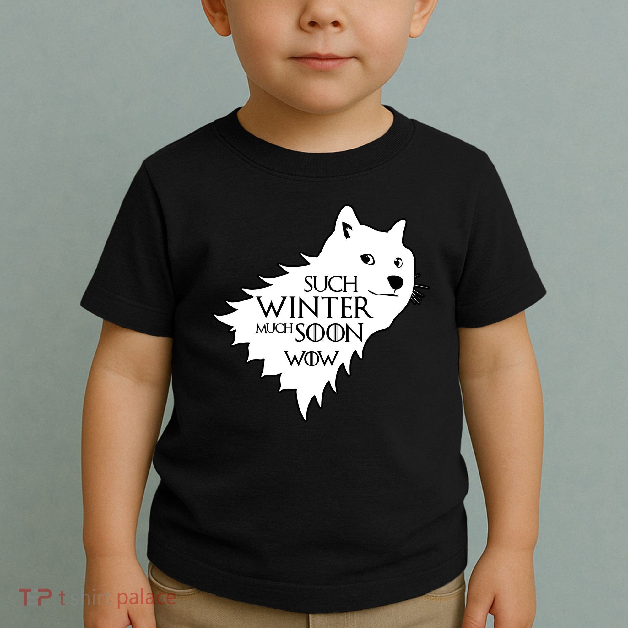 Funny Doge Such Winter Much Soon Toddler T-Shirt