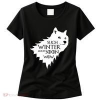 Funny Doge Such Winter Much Soon Women's T-Shirt thumb 0