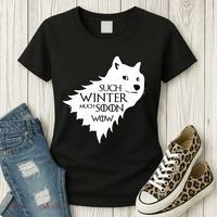 Funny Doge Such Winter Much Soon Women's T-Shirt thumb 3