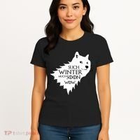 Funny Doge Such Winter Much Soon Women's T-Shirt thumb 4