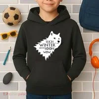 Funny Doge Such Winter Much Soon Kids Hoodie thumb 2