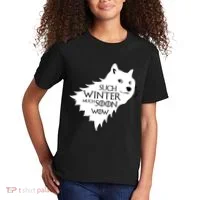 Funny Doge Such Winter Much Soon Kids T-Shirt thumb 2