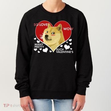 Funny Doge Valentine Meme Women's Sweatshirt