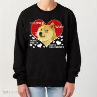 Funny Doge Valentine Meme Women's Sweatshirt thumb 0