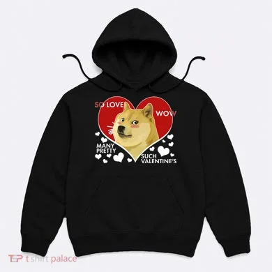 Funny Doge Valentine Meme Hoodie