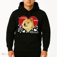 Funny Doge Valentine Meme Hoodie thumb 2