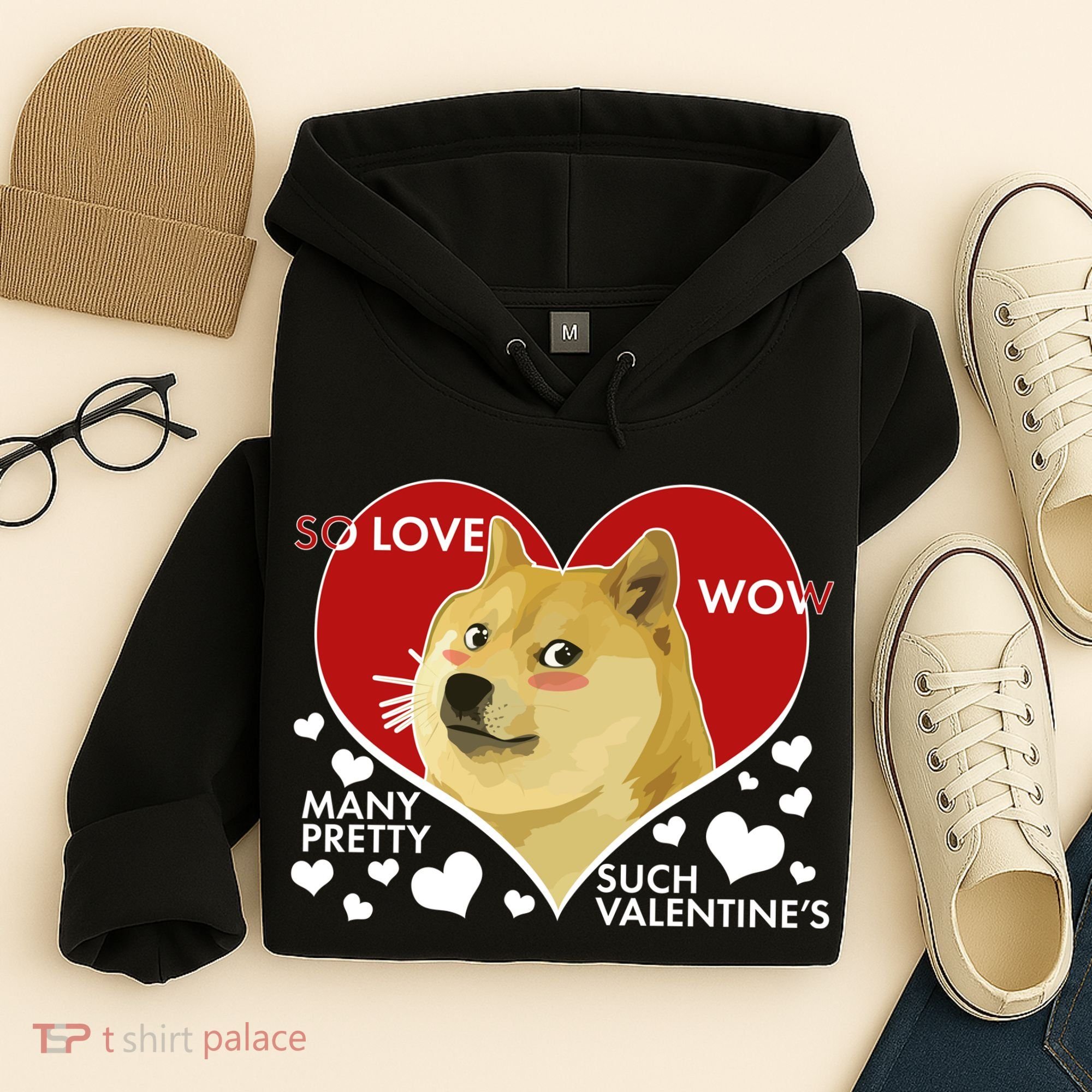 Funny Doge Valentine Meme Hoodie
