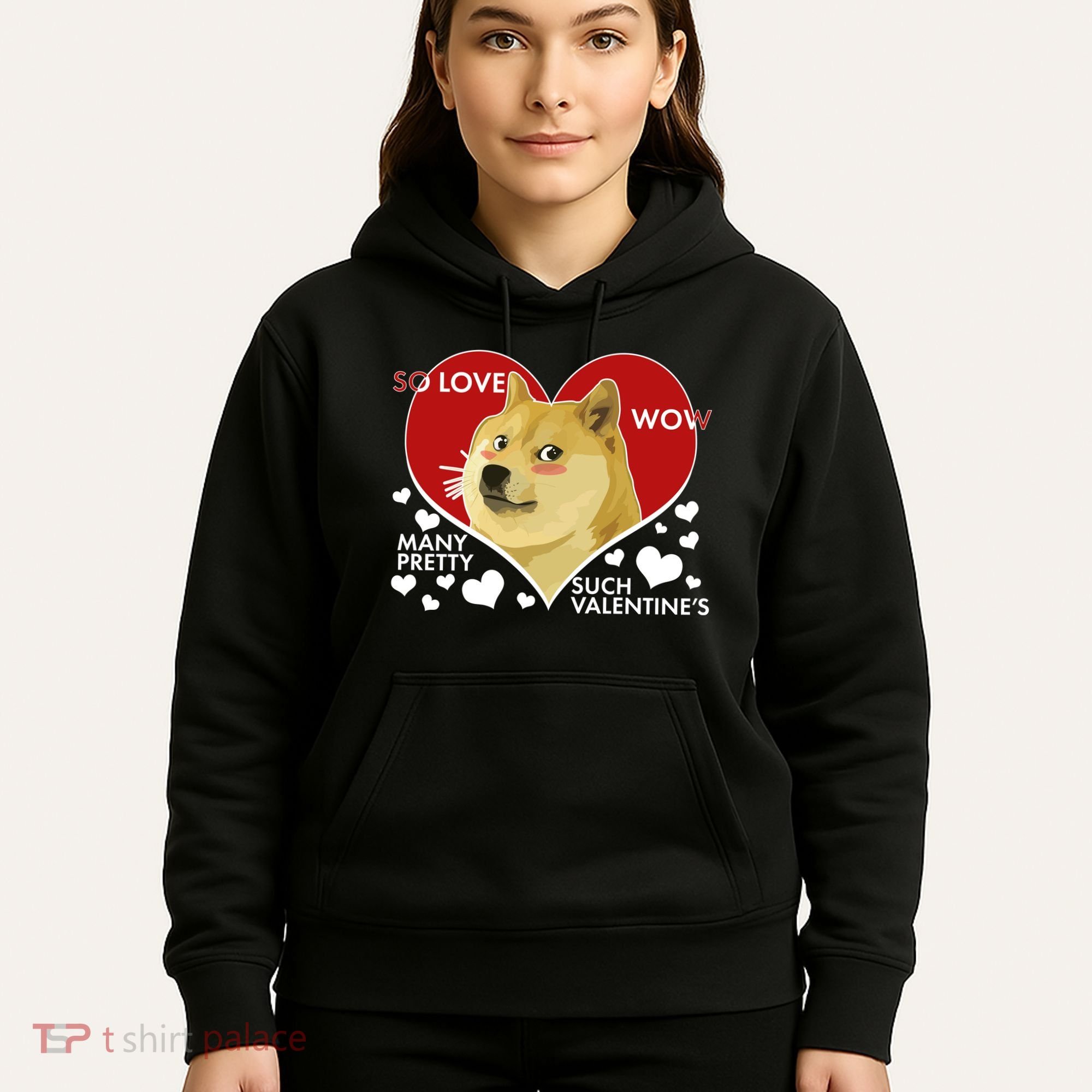 Funny Doge Valentine Meme Hoodie