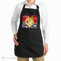 Funny Doge Valentine Meme Apron thumb 2