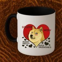 Funny Doge Valentine Meme Coffee Mug thumb 2