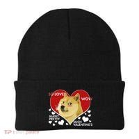 Funny Doge Valentine Meme Beanie thumb 0