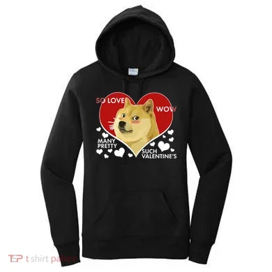 Funny Doge Valentine Meme Women's Hoodie