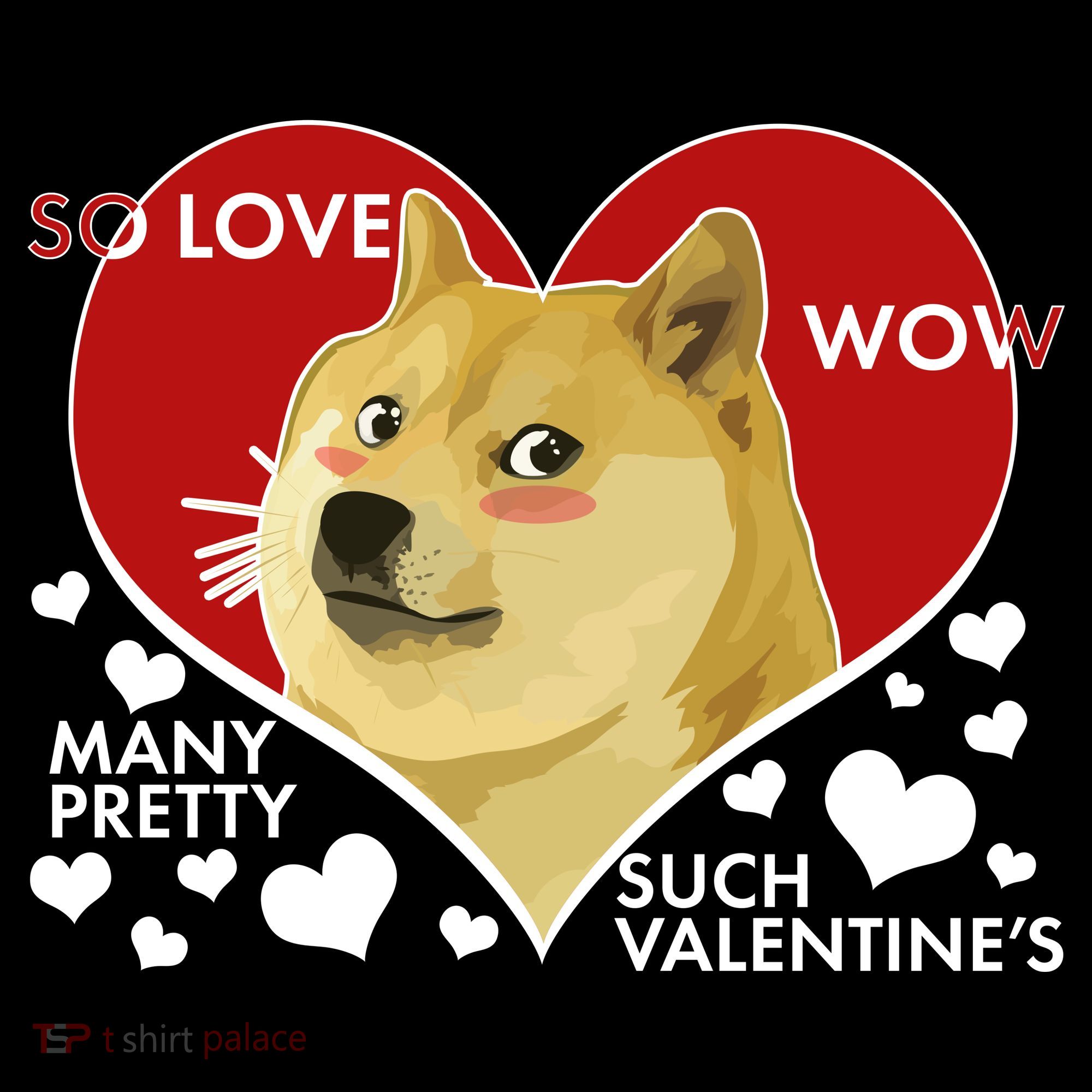 Funny Doge Valentine Meme Women's Hoodie