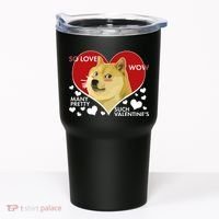 Funny Doge Valentine Meme Tumbler thumb 0