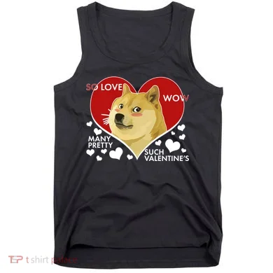 Funny Doge Valentine Meme Tank Top