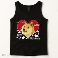 Funny Doge Valentine Meme Tank Top thumb 2